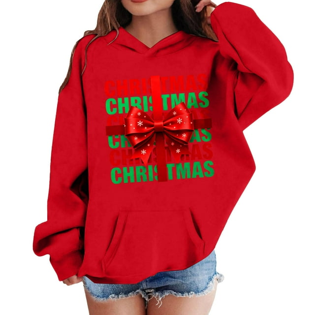 Sudadera con capucha para niñas y niños, sudadera de manga larga con cuello redondo y estampado de moda, jersey con bolsillo, sudadera de poliéster para niñas