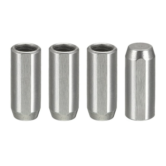 Unique Bargains M4 Internal Thread Dowel Pin 4 Pack 5x15mm Chamfering Flat Exhaust Groove Pin