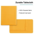 thumbnail image 5 of JIUZHEN Rectangle Tablecloth - Waterproof Spillproof and Wrinkle Resistant Washable Polyester Table Cloth for Dining Party, 52 x 70 inch, Orange Yellow, 5 of 7