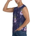 thumbnail image 3 of Picia Lavender Flowers mens Cotton Tank Undershirts , Moisture-wicking Ribbed Tanks, Lightweight Cotton Tank Undershirts-, 3 of 8
