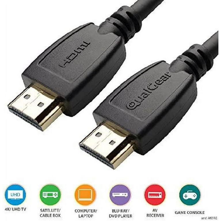 Monoprice 4K Braided High Speed HDMI Cable 30ft - CL3 In Wall Rated 18Gbps  Active Gray 