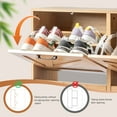 thumbnail image 6 of UBesGoo Shoe Storage Cabinet for Entryway, Shoe Rack Organizer with 4 Flip Drawers, Freestanding Shoe Closet, Natural Color, 6 of 8