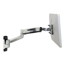Ergotron Mounting Arm For Flat Panel Display, All-in-one Computer - 46" Screen Support - 30 Lb Load Capacity - Polished Aluminum (45-383-026)