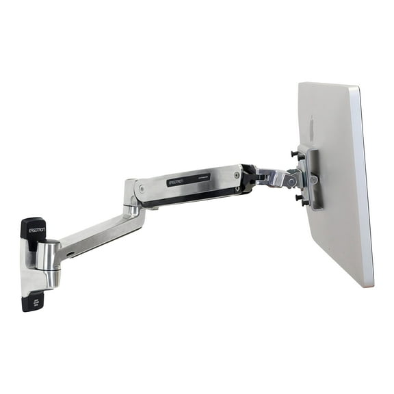 Ergotron Mounting Arm For Flat Panel Display, All-in-one Computer - 46" Screen Support - 30 Lb Load Capacity - Polished Aluminum (45-383-026)