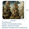 thumbnail image 5 of Bohemian Printed Square Desk Pad Mouse Pad Desk Mat Non-Slip Rubber Bottom – 8.3x9.8 Inch – Suitable for Office and Gaming, 5 of 6