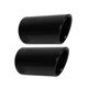 thumbnail image 2 of 2pcs Gloss Black Exhaust Tailpipe Tip Stainless Steel Tail Throat Car Modification Replacement for A4 B8 Q5, 2 of 5