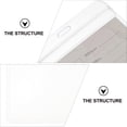 thumbnail image 4 of Shisuyan 10 Pcs Support d'Étiquette d'Identité Design Pratique PVC Transparent pour Bureau, 4 of 8