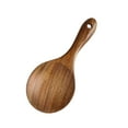 TUIBELYN Wooden Rice Scoop Serving Spoon Kitchen Utensil Paddle Spatula