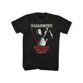 thumbnail image 1 of Halloween 1978 Slasher Film Michael Meyers Coming Home Black Adult T-Shirt Tee, 1 of 1