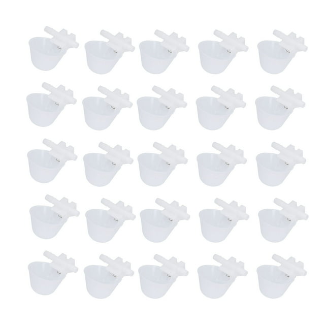 25 bebederos colgantes para pollos, automáticos, para aves de corral, suministros para granjas.