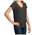 thumbnail image 4 of Yellow Rooster Women's Short Sleeve V-Neck Re-T-Shirts Charcoal Heather 4XL, 4 of 6