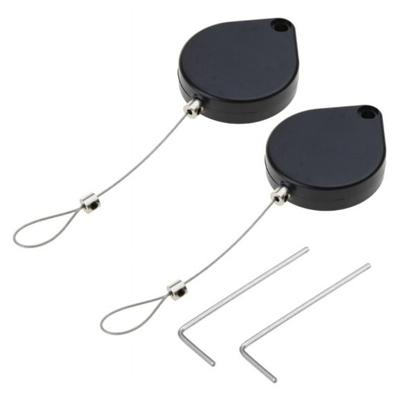 2x Multifunctional Automatic Door-Closer Retractable-Cable Pull Box Anti-theft