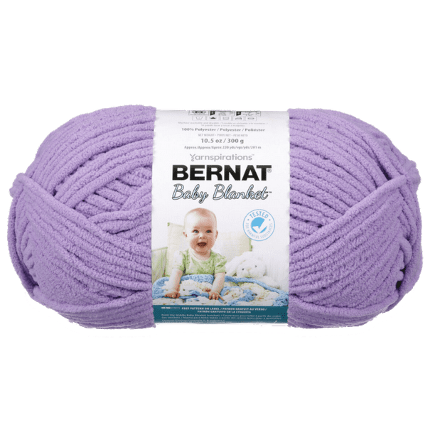 Bernat® Baby Blanket™ 6 Super Bulky Polyester Yarn, Baby Lilac 10.5oz