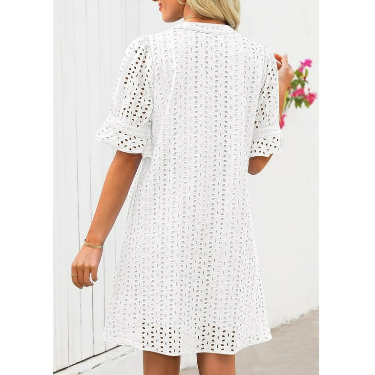 eyelet lace wedding dress M778 Modest Wedding Dress Ivory size 16