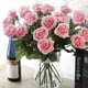 thumbnail image 2 of Rosa de alta simulación, rosa hidratante de un solo toque, rosa artificial para sujetar con la mano, flor decorativa para el hogar, 2 of 6