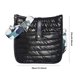 thumbnail image 2 of Bolso bandolera para mujer Bolso acolchado de gran capacidad Bolso de invierno para niñas de color sólido suave, 2 of 6