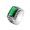 Emerald, variant on Stainless Steel Emerald Ring For Men Retro Punk Biker Ring Statement Jewelry Gift For Men European And American Style