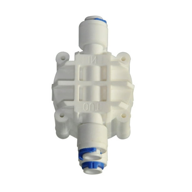 Genema 1 4 Od Tube 4 Way Valve Auto Shut Off Pressure Regulator Aquarium Water Purifier Reverse Osmosis Machine Water Filter Parts Walmart Com
