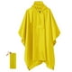 thumbnail image 2 of Ponchos de lluvia Prolriy para adultos, poncho de lluvia portátil con capucha para senderismo, camping, pesca, amarillo, talla única, 2 of 3