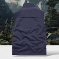 thumbnail image 5 of UVEASISHA Outdoor Vest for Men Hiking Travel Waistcoat Mesh Quick Dry Lightweight Cargo Vest Full Zip Sleeveless Stand Collar Vest with Pockets Dark Blue L, 5 of 5