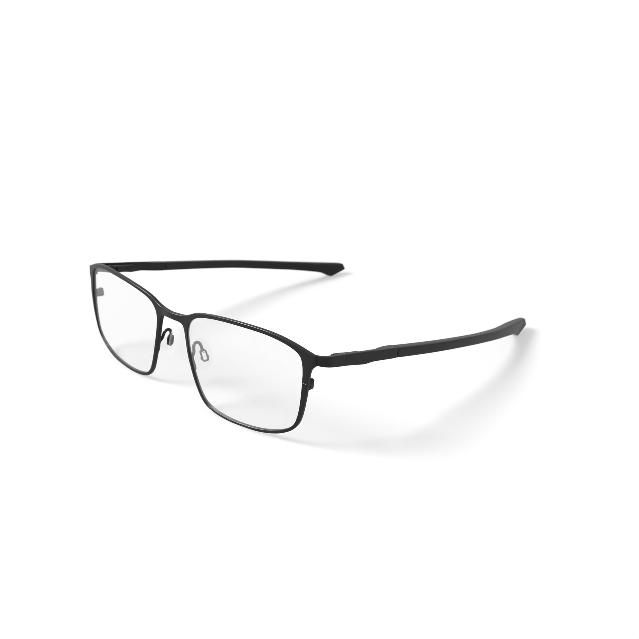 Walmart Men's MC001 James Square Prescription Eyeglasses with Case, Matte Black