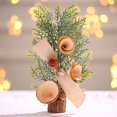 thumbnail image 3 of Christmas Decorations Artificial Christmas Trees 9.84inch Mini Flocked Cedar Tree Christmas Tree Ornament,Desktop Christmas Tree Scene Decoration Photography Prop, 3 of 9