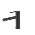 thumbnail image 2 of Stylish Single Handle Matte Black Bathroom Faucet Height 6" B-108N, 2 of 12