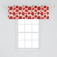 thumbnail image 2 of Ambesonne Poppy Flower Window Valance, Floral Blossom Spring, 54" X 18", Orange Olive Green White, 2 of 3
