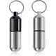 thumbnail image 1 of Paquete de 2 llaveros pastilleros, mini pastillero portátil, botella para monedero, resistente al agua kaili Sencillez, 1 of 5