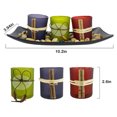 thumbnail image 2 of Portavelas Con 3 Tazas, Bandeja Decorativa Para Velas, Bandeja De Cristal Vintage Para Boda, Sala De Estar, Centros De Mesa De Granja Serendint HA036981-00, 2 of 6