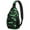 Black Halloween Bats, variant on Sling Backpack,Black and White Halloween Ghosts Sling Bag with Water Bottle Holder,Waterproof Sling Bag for Men/Women with Headphone Jack for Hiking,Travel