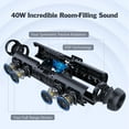 thumbnail image 3 of DOSS Sound Bar for TV with Dual Subwoofers, HD 3D Stereo Speaker and Midrange Drivers, Wired & Wireless Bluetooth 5.0, Three Sound Modes, Muti-Connections, Remote Control, Speaker for TV, 3 of 9