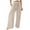 506_Beige, variant on Pants for Womens Cotton Casual Loose Pants Comfy Work Pants With Pockets Elastic High Waist Paper Bag Drawstring Pants Pink XXXL Trousers