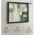 thumbnail image 2 of Pale Jade Green II Shadowbox Print Modern Wall Decor by Art Remedy, Black Frame, 20 x 20, 2 of 7