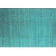 thumbnail image 1 of Ahgly Company Indoor Rectangle Oriental Turquoise Blue Industrial Area Rugs, 2' x 5', 1 of 4