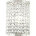 thumbnail image 6 of 6 inch 1 Light Brushed Nickel Wall Sconce with Clear Crystals Shade, 6 of 6