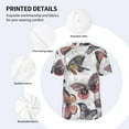 thumbnail image 4 of Daiia Vintage Butterflies Mens Baseball Jersey Button Down Shirts Short Sleeve Sports Uniforms-XX-Large, 4 of 9