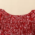 thumbnail image 6 of Baby Onesies Girl Baby Girls Romper Floral Ruffle Sleeve Pleated Smocked Bubble One-Piece Ruched Jumpsuit Summer Bodysuit, 6 of 8