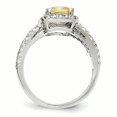 thumbnail image 2 of Sterling Silver CZ Canary Square Ring, 2 of 3