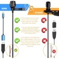 thumbnail image 4 of 23 Feet USB Lavalier Lapel Microphone with Clip-on Omnidirectional Condenser Computer Mic Plug & Play for Laptop,PC,Mac,Desktop for YouTube,Zoom,Streaming,Video Recording,Podcasting with USB C Adapter, 4 of 8