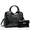 2032-8Black, variant on Luxury Floral Embossed Patent Leather Handbag Set for Women Top Handle Satchel with Matching Clutch Wallet Crossbody Purse for daily use