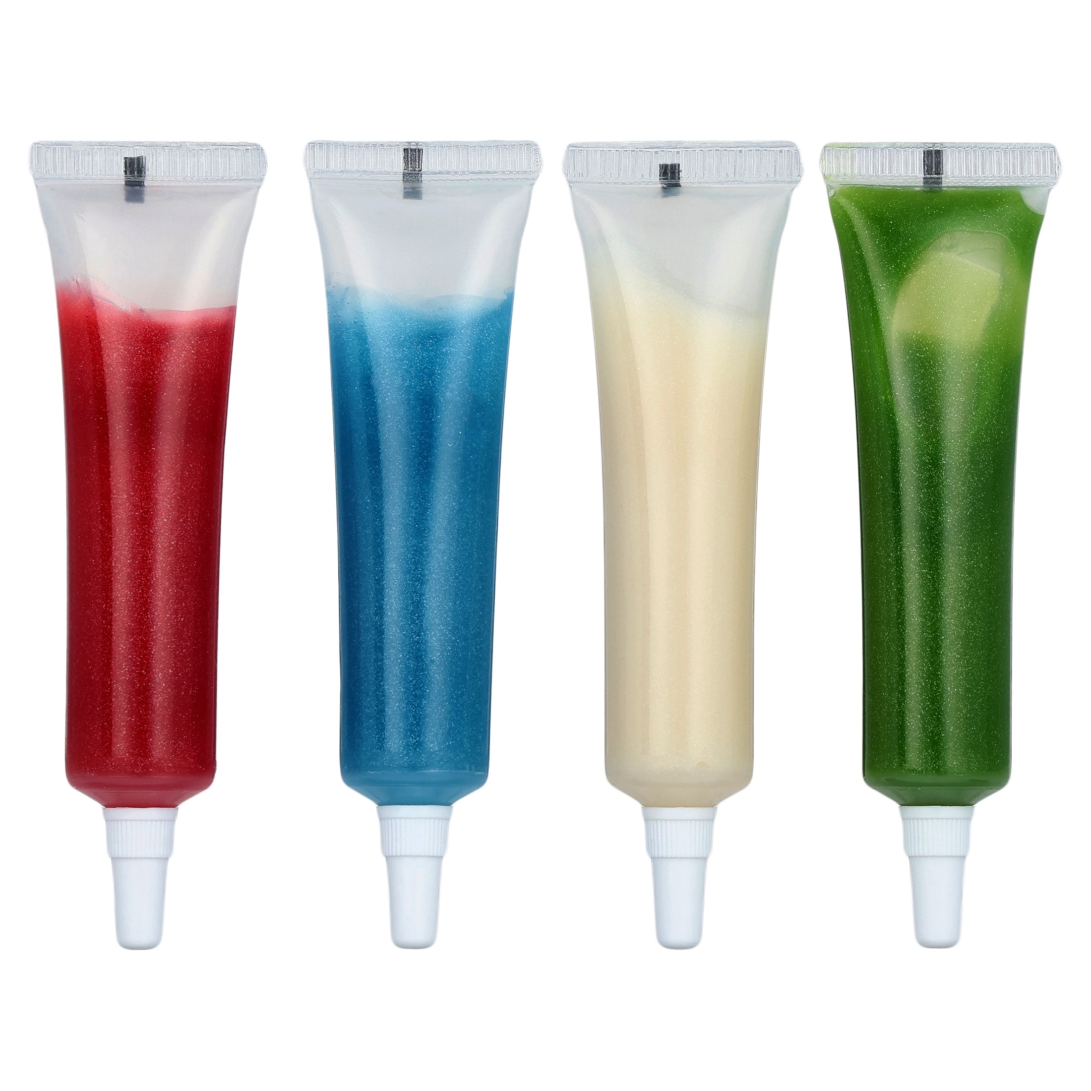 Great Value Edible Glitter Gel, Metallic, 0.67 oz Tubes, 4 Count