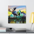 thumbnail image 4 of Moose in Art Deco - Canvas, 4 of 10
