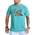 thumbnail image 2 of Retro Easy Tiger Shirt for Women and Men Trendy Vintage Unique Graphic Tee Seafoam Shirt Adult Medium, 2 of 4