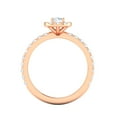 thumbnail image 4 of Certified G/I2 1 Carat TW Diamond Halo Set Engagement Ring in 10k Rose Gold, 4 of 5