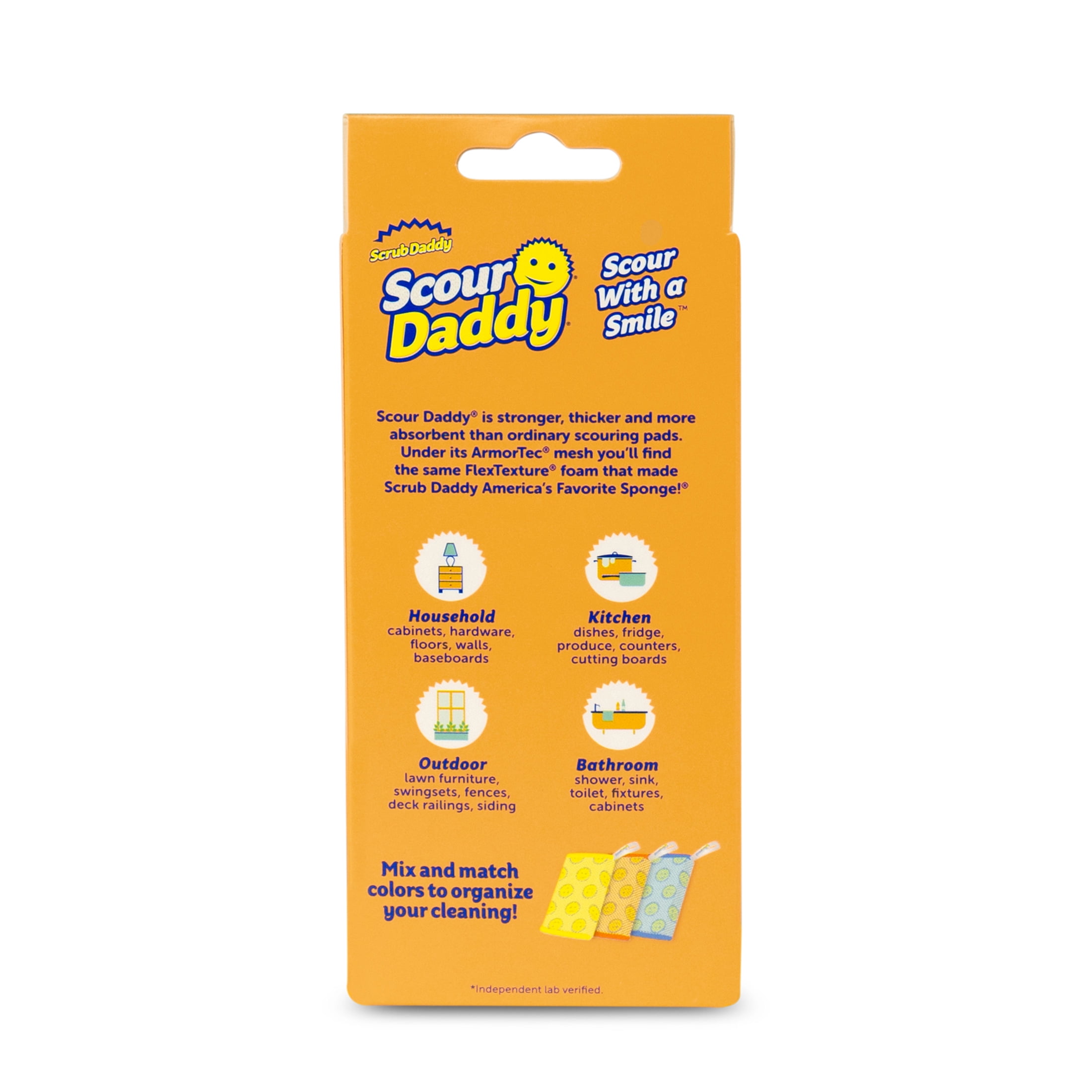 4 PCS Scrub Daddy Steel Scout Daddy Sponge Heavy Duty- Scrub Daddy Sponge