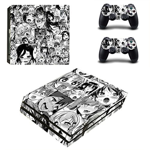 Vanknight Ps4 Pro Playstation 4 Pro Console Skin Set Vinyl Decal Sticker 2 Controllers Anime Girls Pro Only Walmart Com