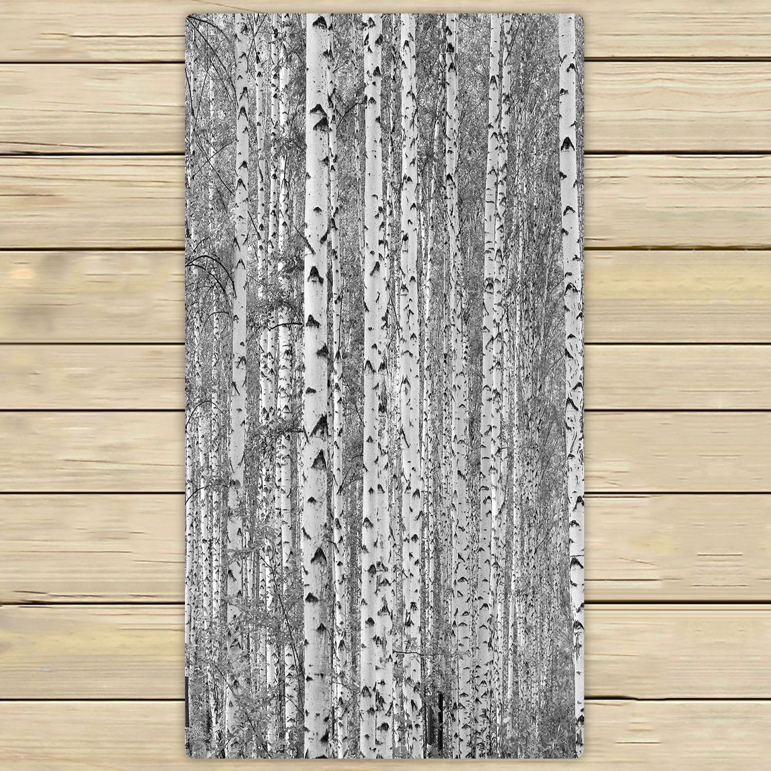 ZKGK Birch Tree Hand Towel Bath Towels Beach Towel For Home Outdoor