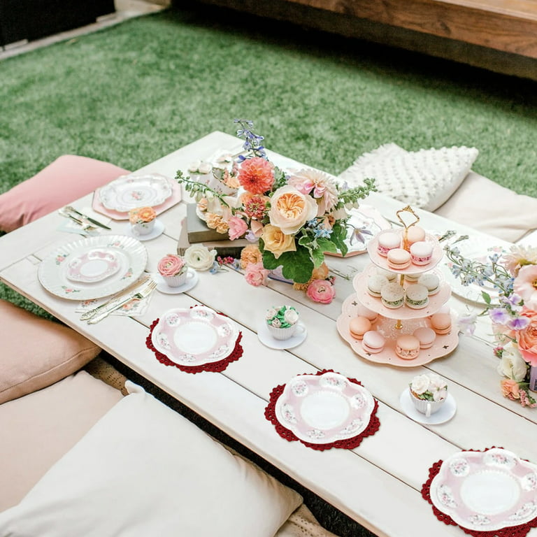 14 Crochet Doilies Lace Flower Tea Cup Kitchen Dining Room Placemats Doily
