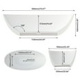 thumbnail image 5 of 71-Inch Premium Solid Surface Deep Soaking Bathtub - Slip-Resistant Contour & Warmth Retention, Durable Eco-Friendly Composite, Seamless Design for Modern Bathrooms, 5 of 5